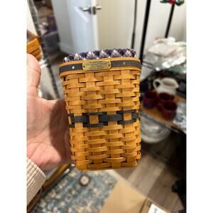Longaberger Collectors club JW mini waste basket combo